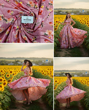 Digital Printed Premium Unstitched Fabric Material For All Designer OutFit-DC-034